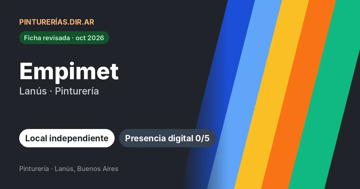 Empimet, Lanús, Buenos Aires: Pinturería · Lanús, Buenos Aires