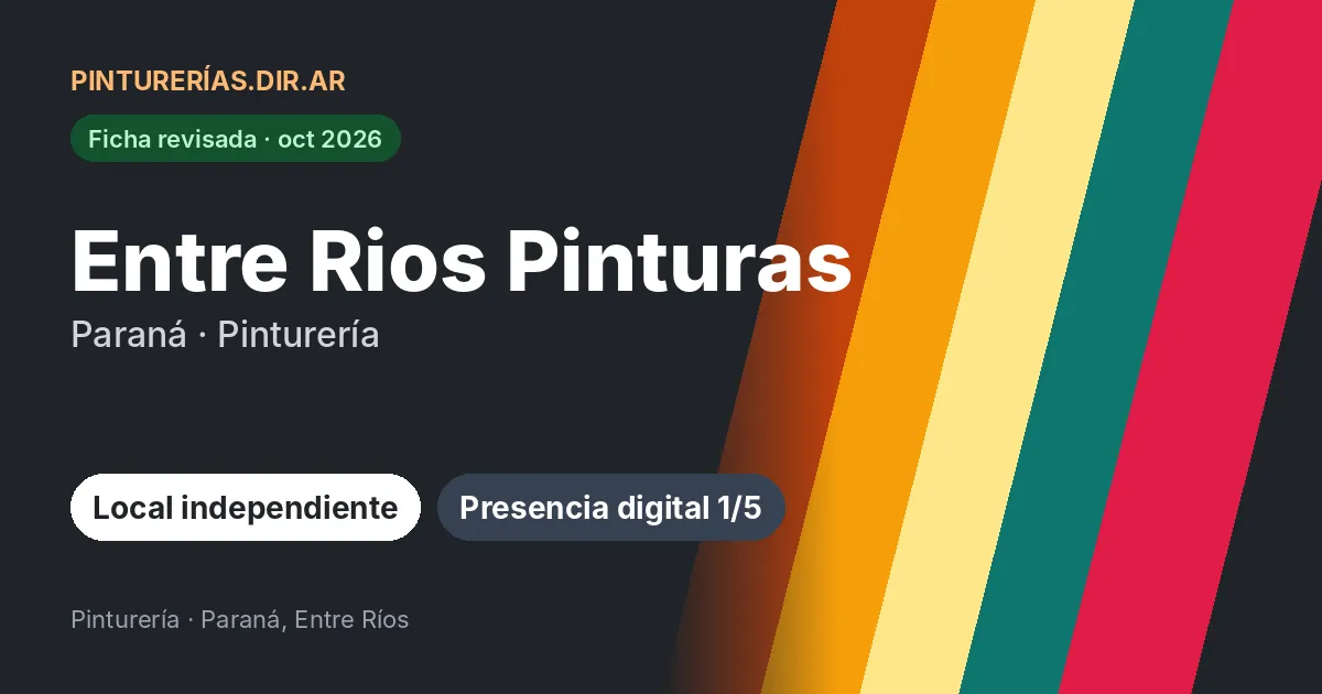 Entre Rios Pinturas, Paraná, Entre Ríos: Pinturería · Paraná, Entre Ríos