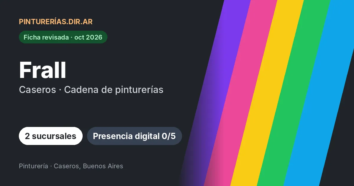 Frall, Caseros, Buenos Aires: 2 sucursales · Caseros, Buenos Aires