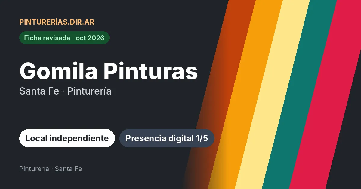 Gomila Pinturas, Santa Fe: Pinturería · Santa Fe