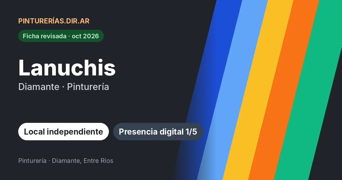 Lanuchis, Diamante, Entre Ríos: Pinturería · Diamante, Entre Ríos
