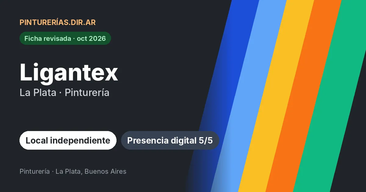 Ligantex, La Plata, Buenos Aires: Pinturería · La Plata, Buenos Aires