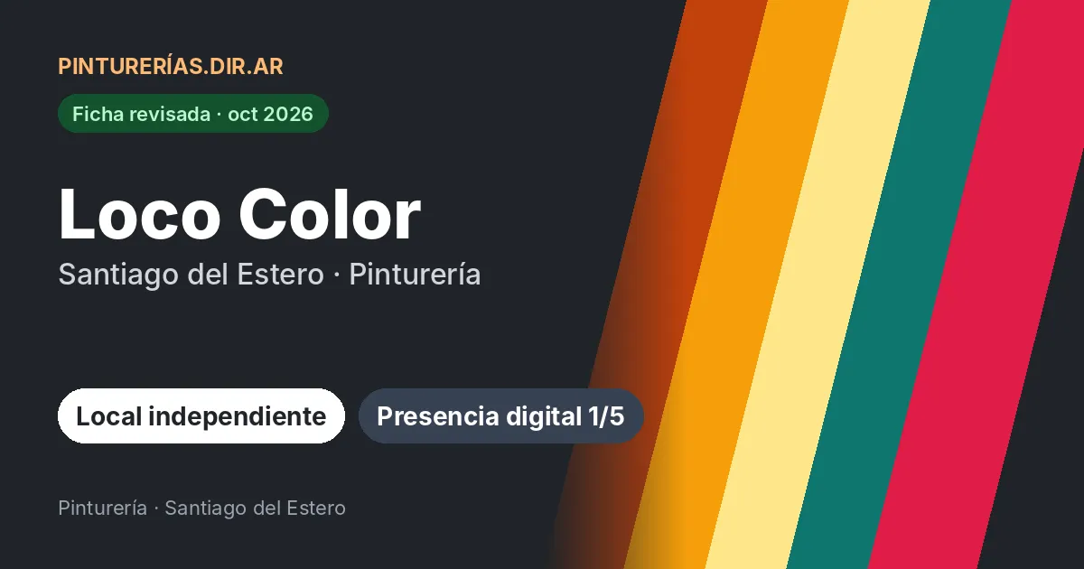 Loco Color, Santiago del Estero: Pinturería · Santiago del Estero
