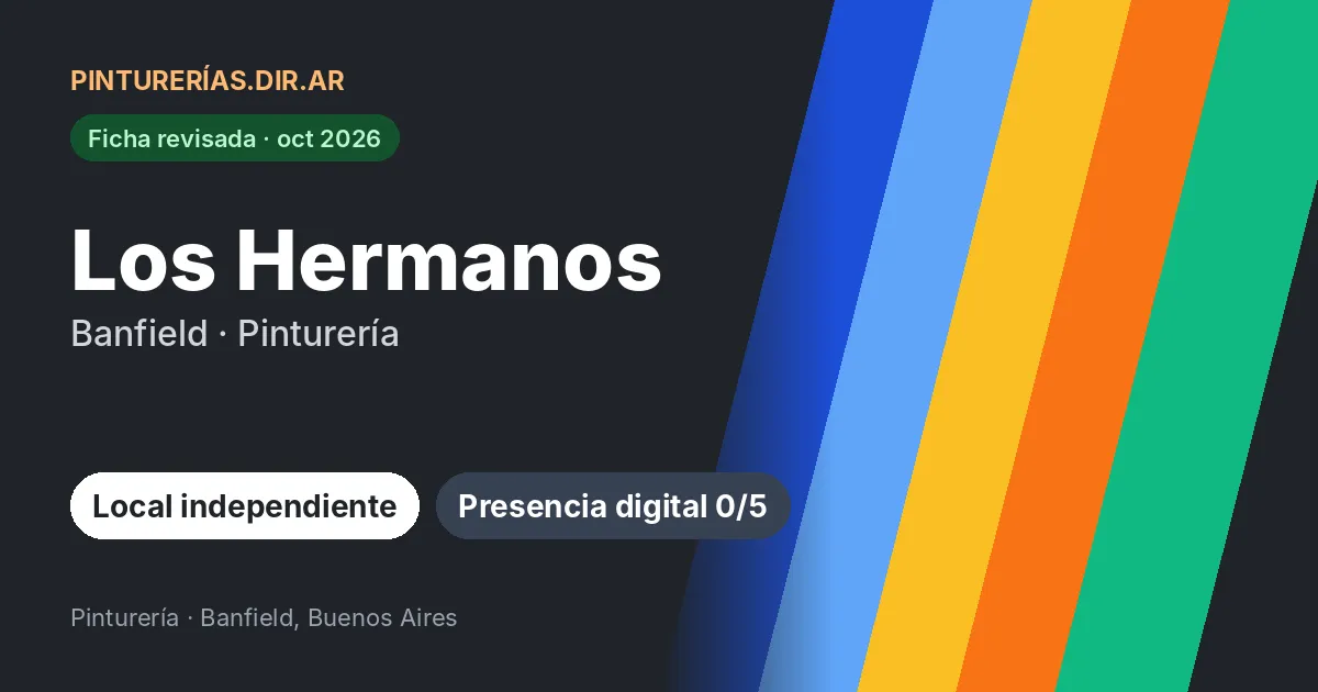 Los Hermanos, Banfield, Buenos Aires: Pinturería · Banfield, Buenos Aires