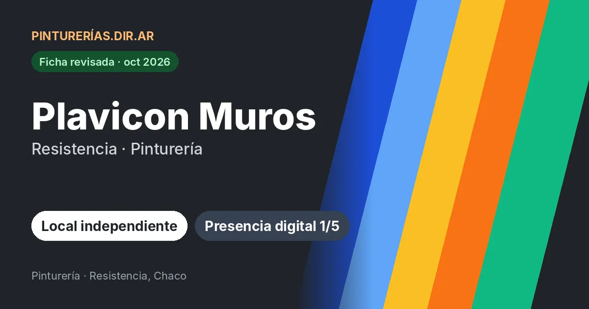 Plavicon Muros, Resistencia, Chaco: Pinturería · Resistencia, Chaco