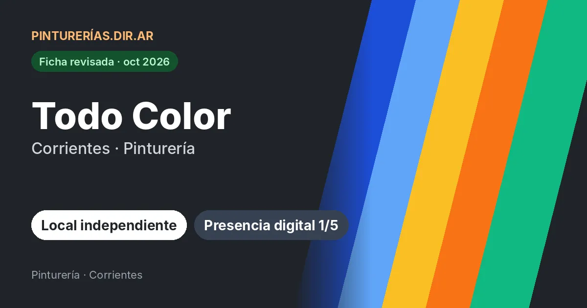 Todo Color, Corrientes: Pinturería · Corrientes