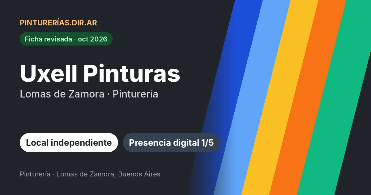 Uxell Pinturas, Lomas de Zamora, Buenos Aires: Pinturería · Lomas de Zamora, Buenos Aires